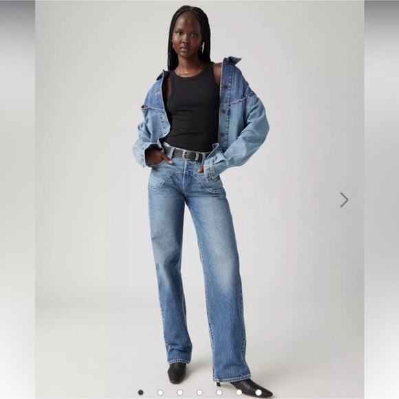 Levi’s 501 ‘90s‎ Western Jeans Two Tone High Rise Straight Leg Women’s Size 30 - Picture 1 of 14